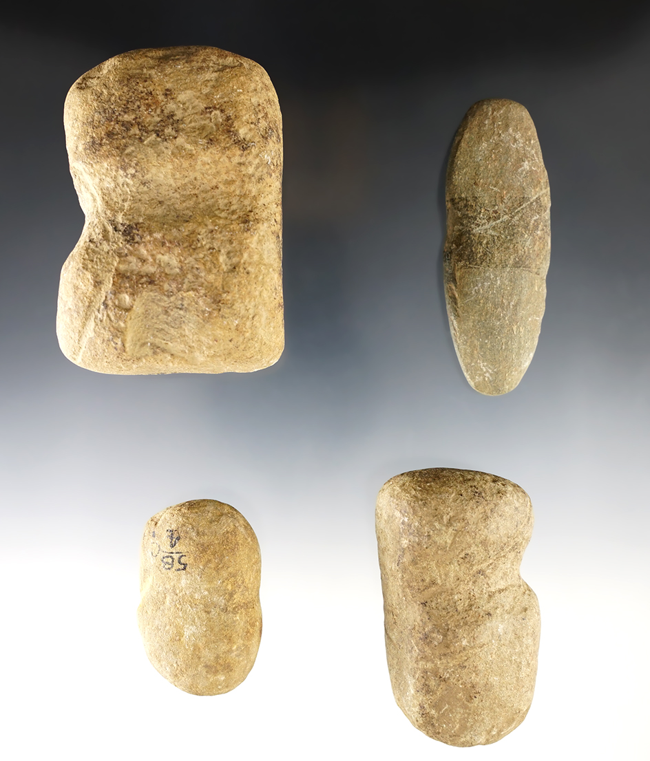 Set of 4 Axe Preforms. The largest is 3 1/8".