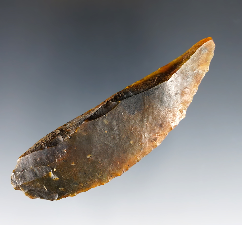 Beautifully patinated 3 1/2" Paleo Uniface Knife found in Suwannee Co., Florida.
