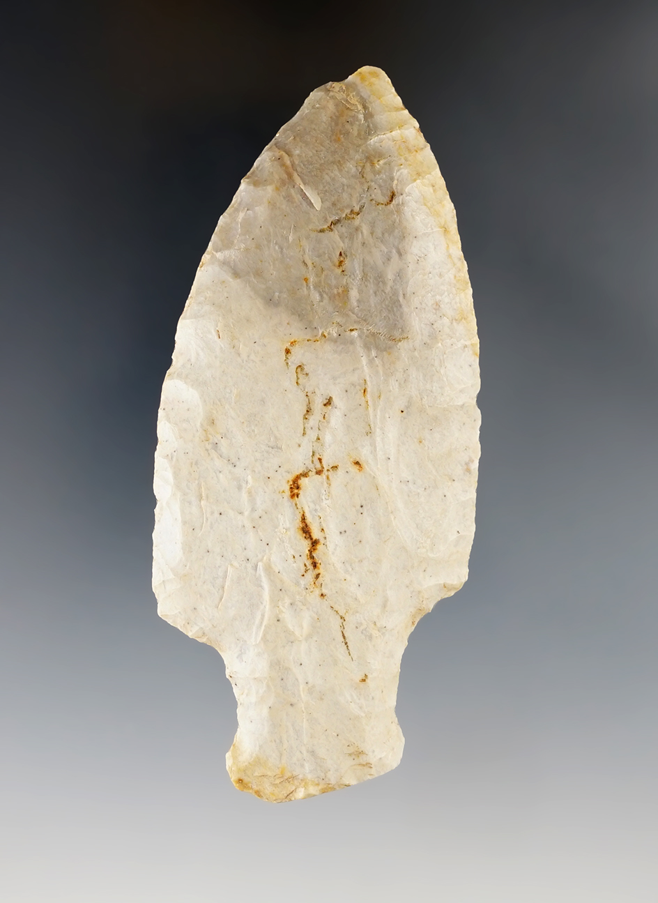 3 7/8" Hopewell Knife that is very nicely patinated. Found in Wabash Co., Illinois. Ex. Clark family