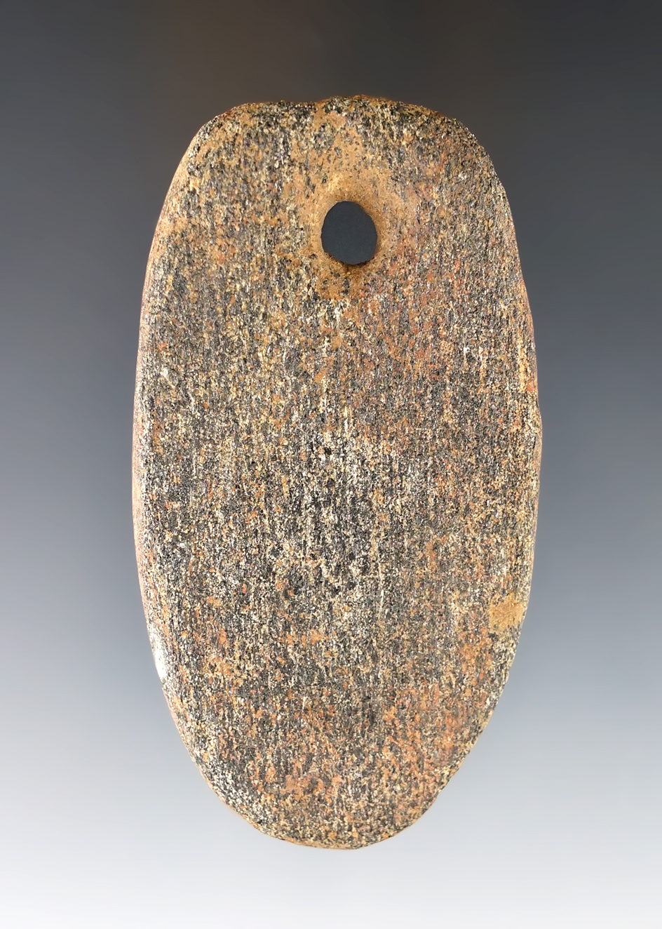3 5/16" Pendant made from a Mica Schist material found in Pennsylvania.