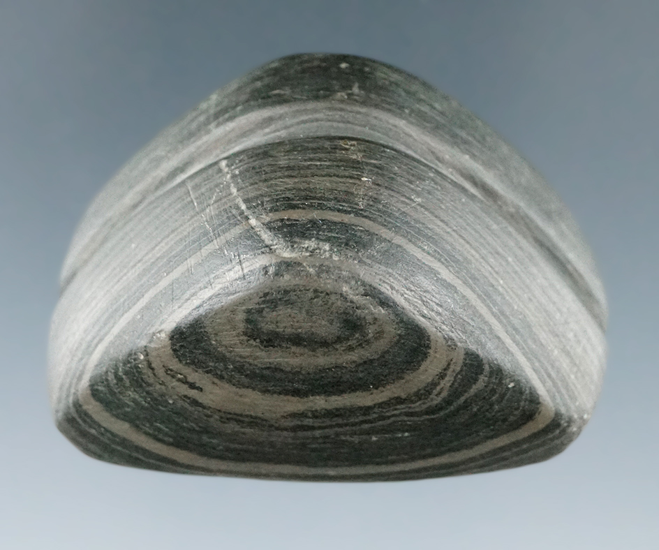 1 13/16" Archaic Loafstone found in Hardin Co., Ohio. Pictured in Who’s Who #8, page 242.