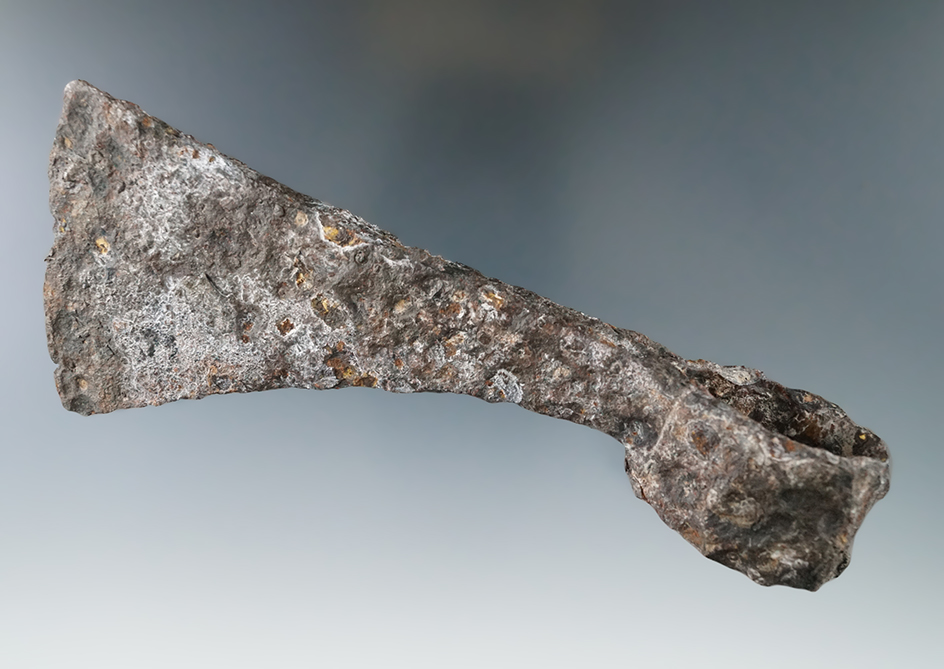 6 1/8" Iron Trade Tomahawk recovered in Michigan.