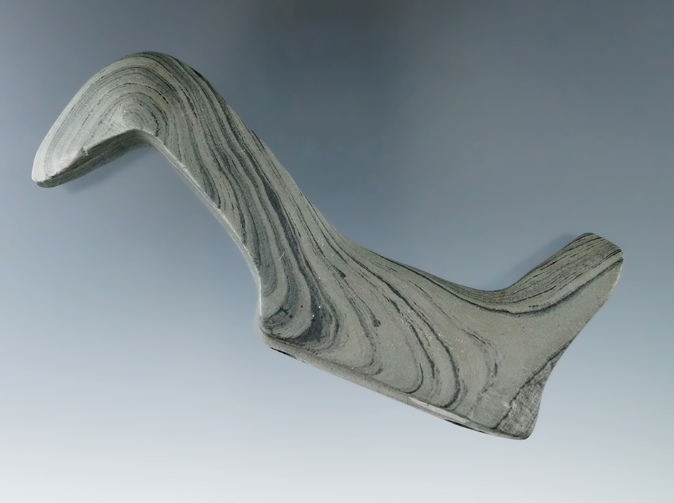 4" x 1 5/8" Glacial Kame Birdstone Middlesex Co., Ontario, Adelaide Twp. Pictured in the Birdstone b