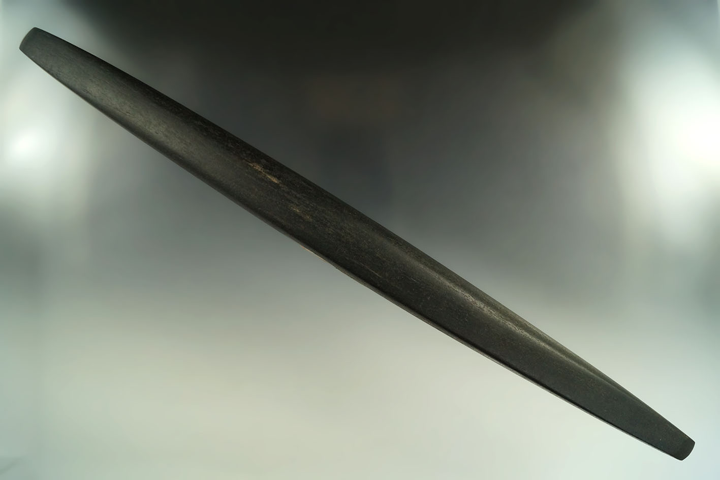 15" Intrusive Mound Ceremonial Pick found in Richland Co., Ohio. Ex. Knoblock, Young, Onkin.