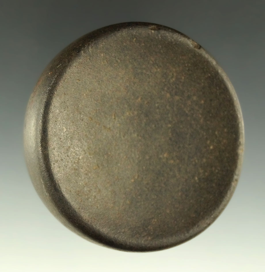 2 7/16" Mississippian Discoidal, Adams Co., Ohio. Ex. Dave Scott, Joe Macik, #J/MD-4 Collections.