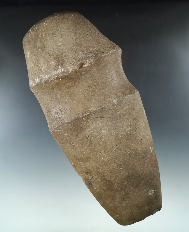8 1/2" Long 3/4 Grooved Axe found near Norton, Summit Co., Ohio. Some ancient damage.