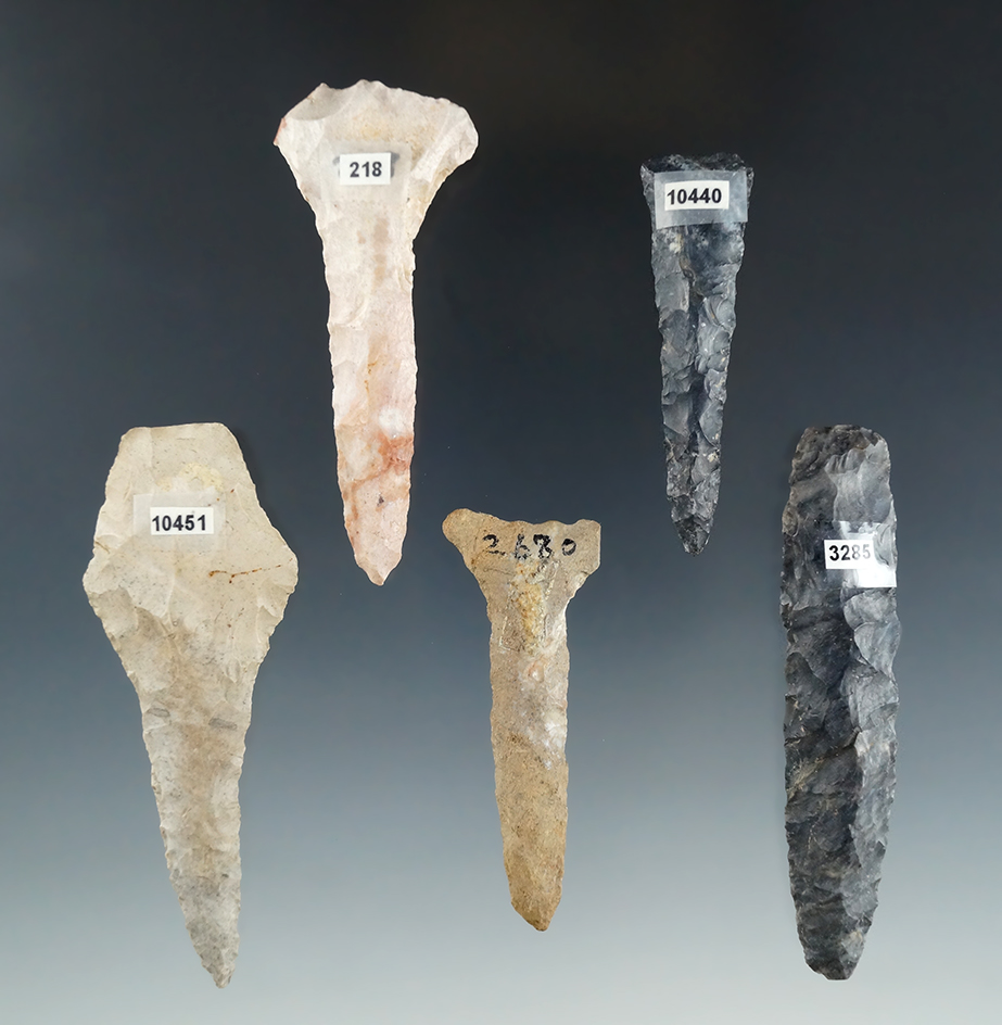 Set of 5 Ohio Drills, largest is 3".