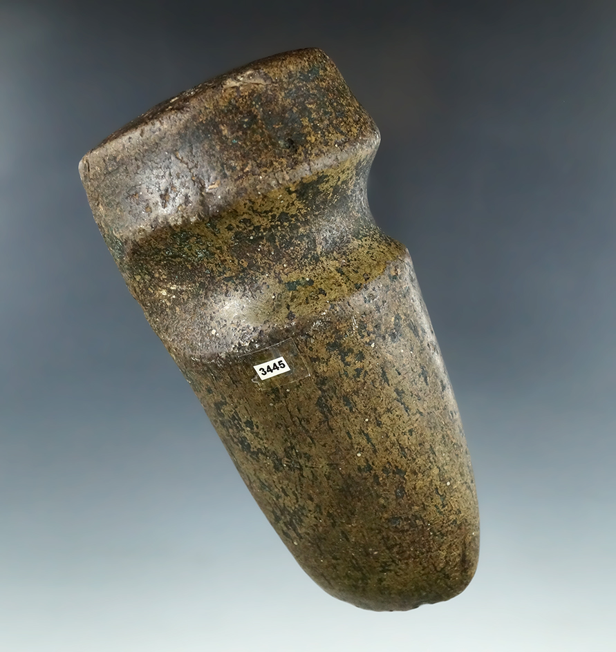 Well defined and highly polished 5 1/2" Long 3/4 Groove Axe found in Ohio.