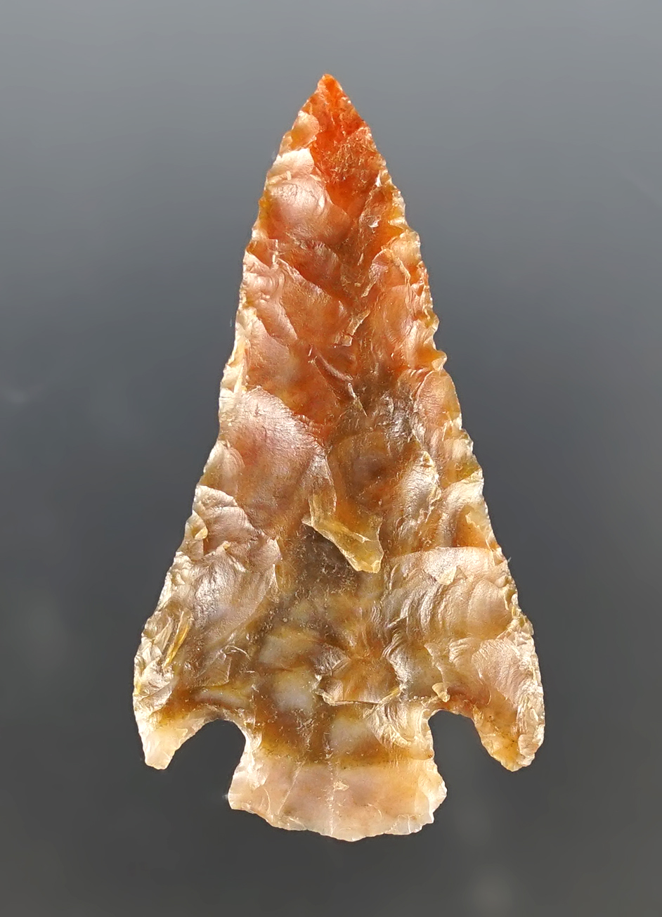 2 1/16" Hell's Canyon that is colorful and well made. Found close to Sauvé's Island, Oregon.