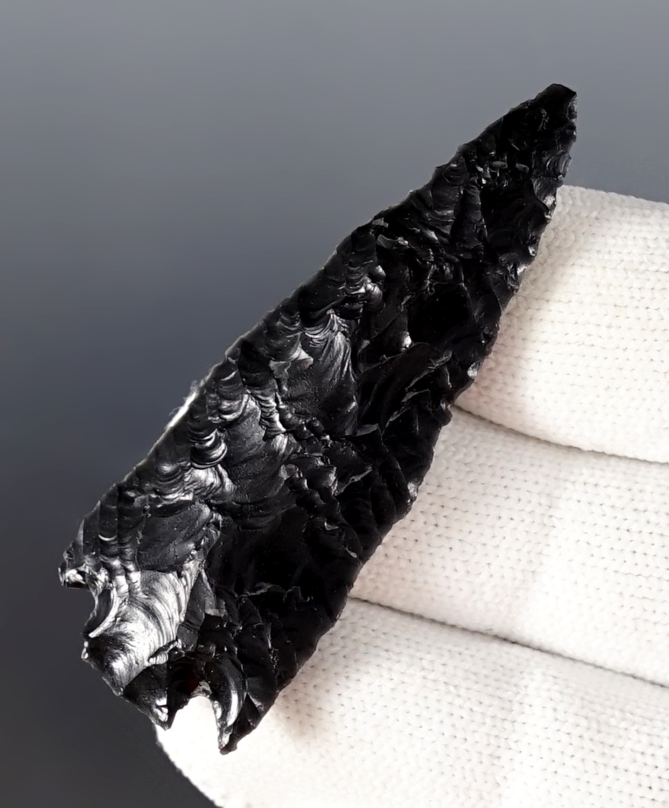 2 1/4" Elko Corner-notched found by Richard Peterman, in the 1950’s, Klamath Co., Oregon.