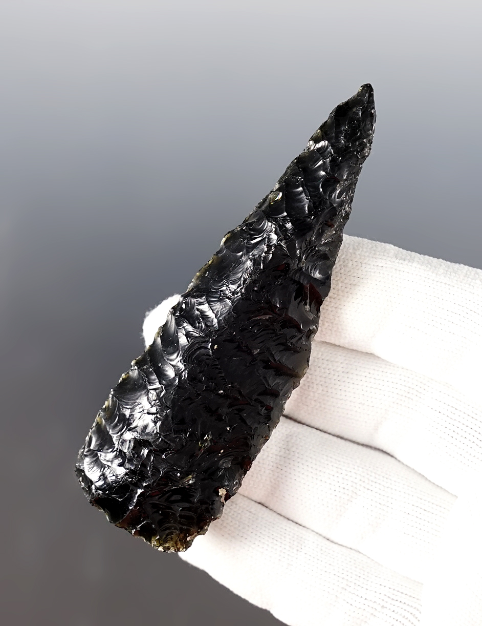 3 5/8" Found by the Black Family, in the 1950's-1970's, near Warner Valley, Lake Co., Oregon. 