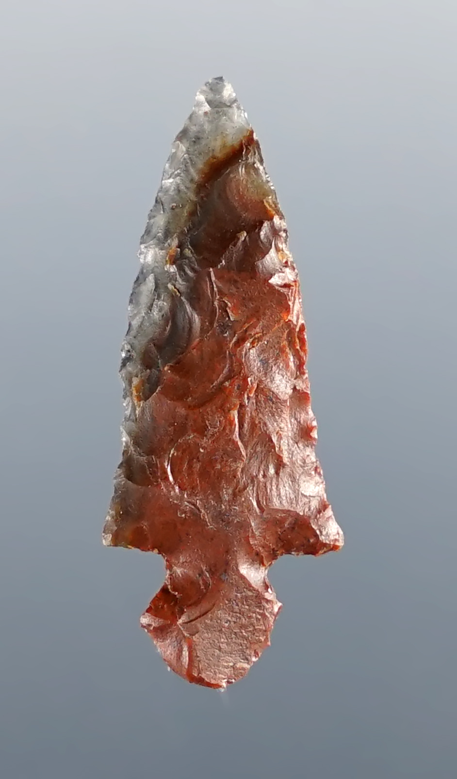 1 1/16" Klickitat Dagger found near the Columbia River in Oregon -Triple Flow Obsidian. COA.