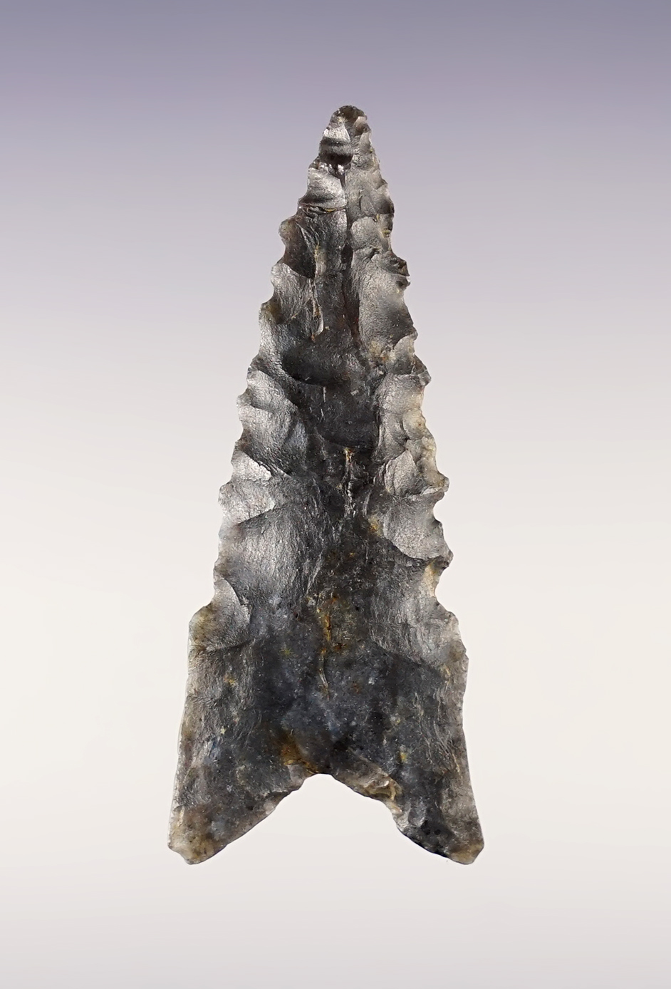 Well made 2 3/16" Kentucky Dalton that is nicely serrated. Ex. Garry Mumaw collection.