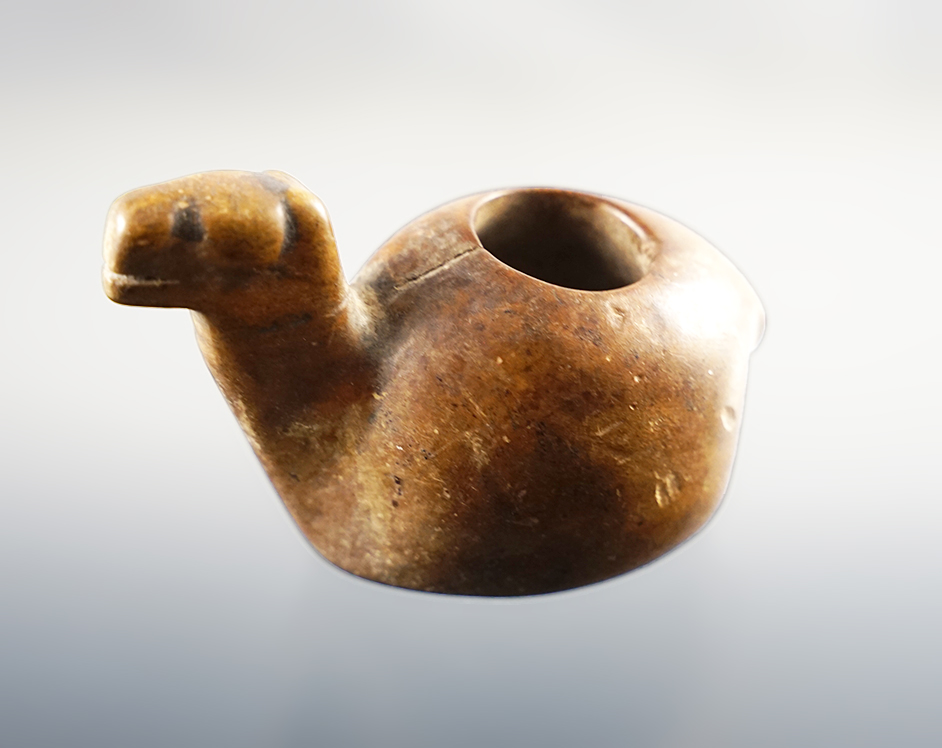 Very Rare! 3" Pre-Columbian Canopa made from wood. Found in South America. 