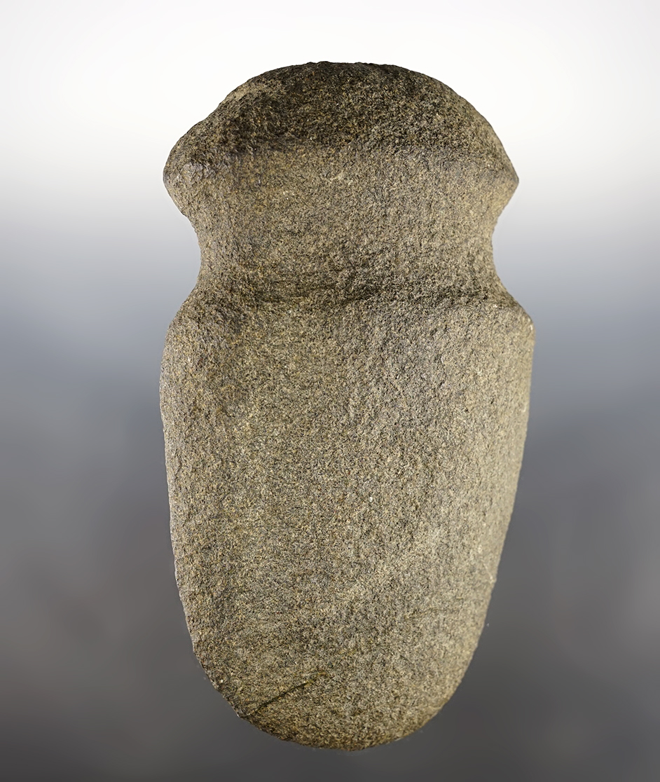 Nice 6 3/4" long Full Groove Axe found in Starke Co., Indiana in the city limits of Knox in 1966.