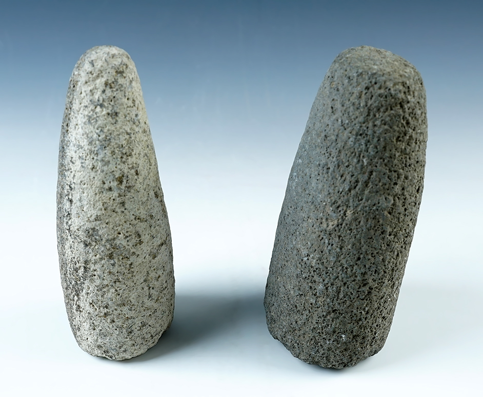 Pair of nice Pestles found in Harney Co., Oregon. The largest is 6 7/8".