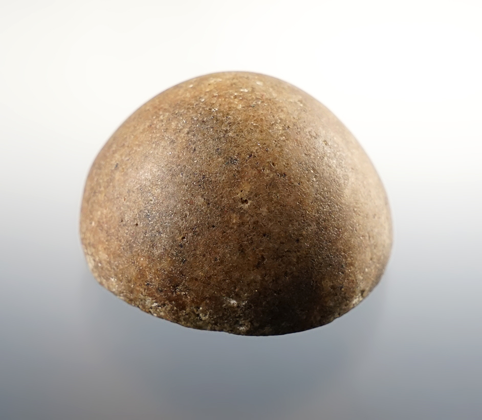 1 11/16" Quartz Cone found in Ross Co., Ohio. Ex. Don McBeth, McGraw. Pictured.