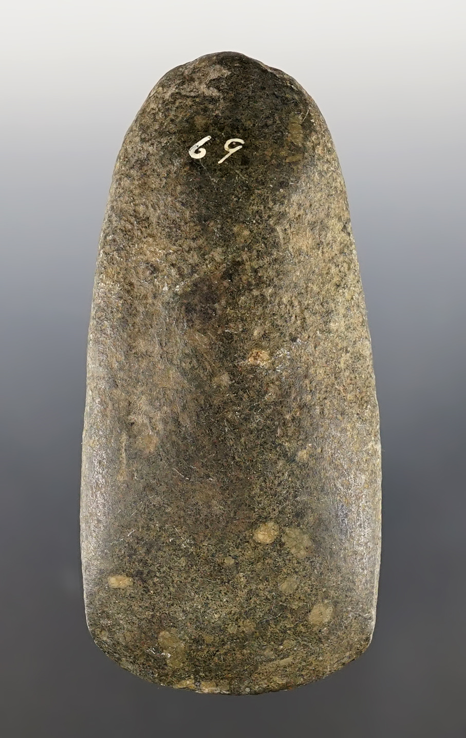 4 3/8" Celt made from Porphyritic Hardstone. Nice polish and excellent bit.