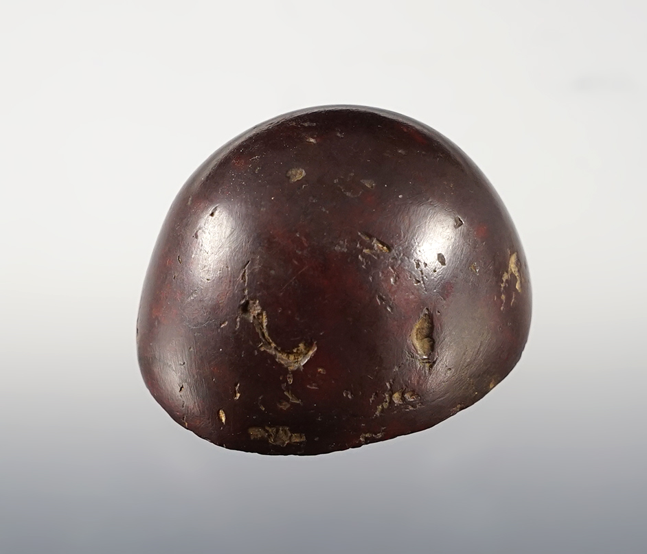 Well polished 1 13/16" Hematite Cone in excellent condition. Found in the Midwestern U.S.