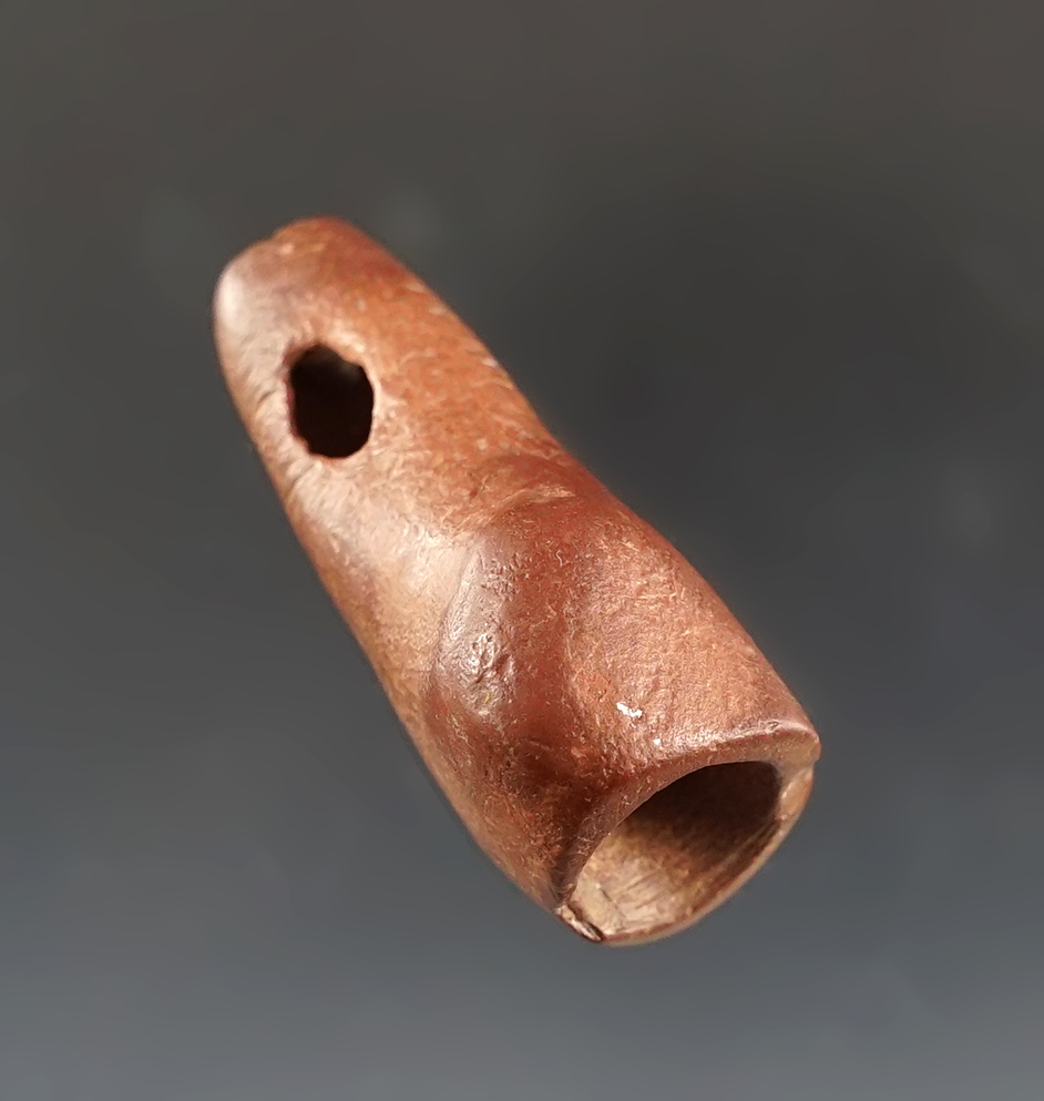 1 3/4" Ohio Pipe made from well patinated stone. Comes with a Bennett COA.