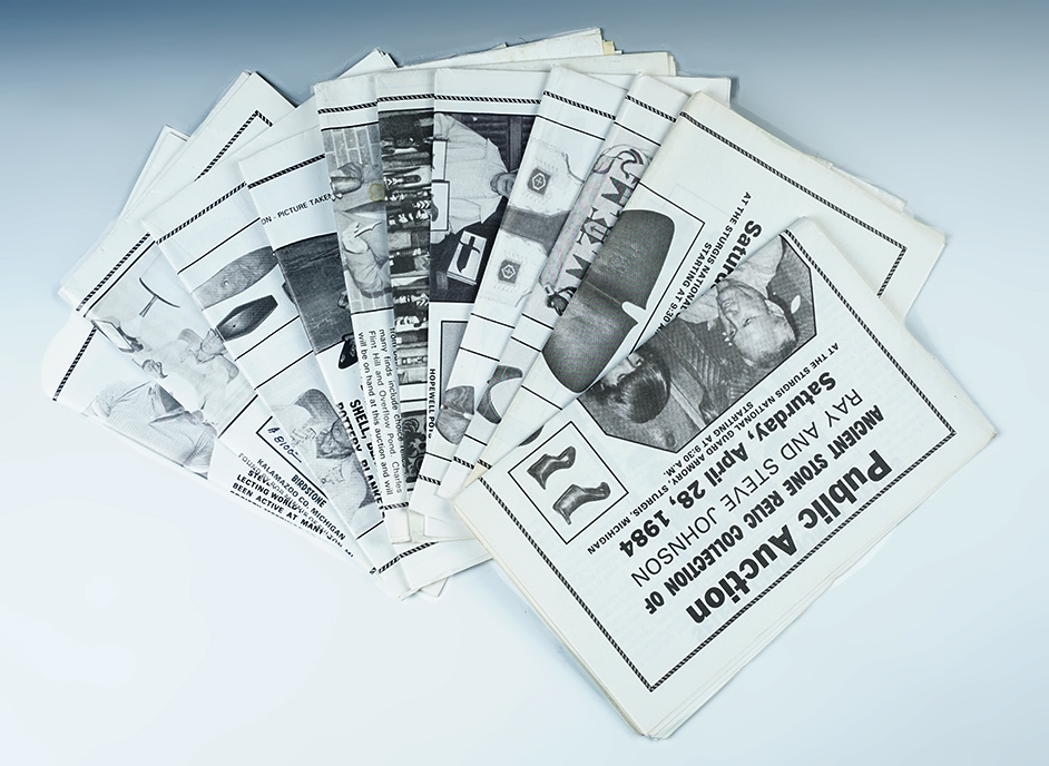 Early American Artistry John Baldwin Auction Catalogs 1984-1987.  Set of 12 catalogs