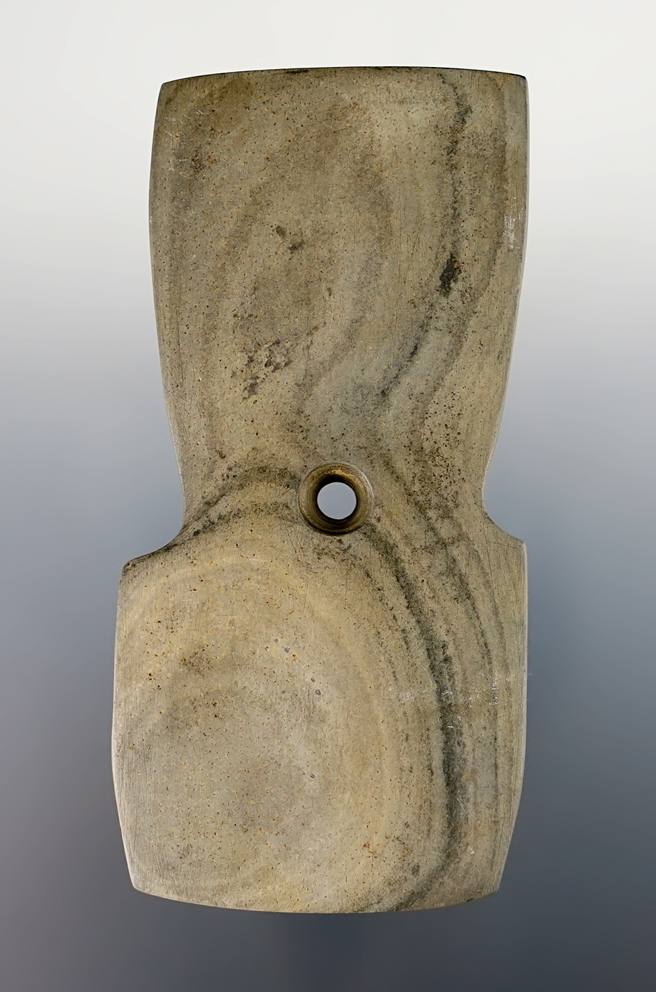 Fine 3 3/4" Hopewell Shovel Pendant found in Coshocton Co., Ohio. Ex. David Root. Pictured! 