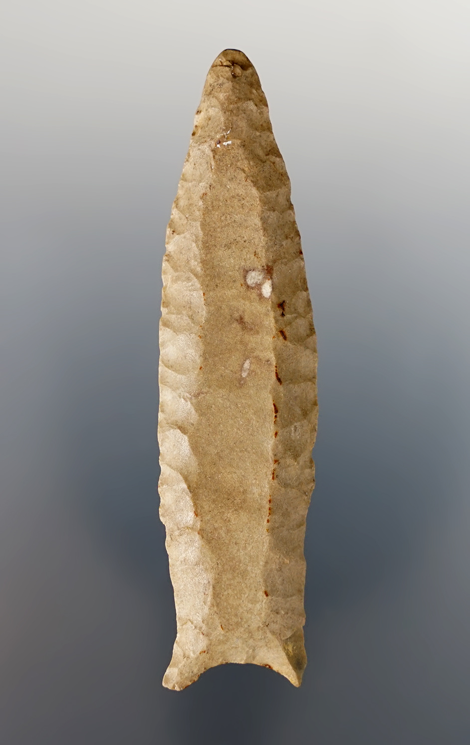 2 15/16" Kentucky Cumberland that is heavily patinated.