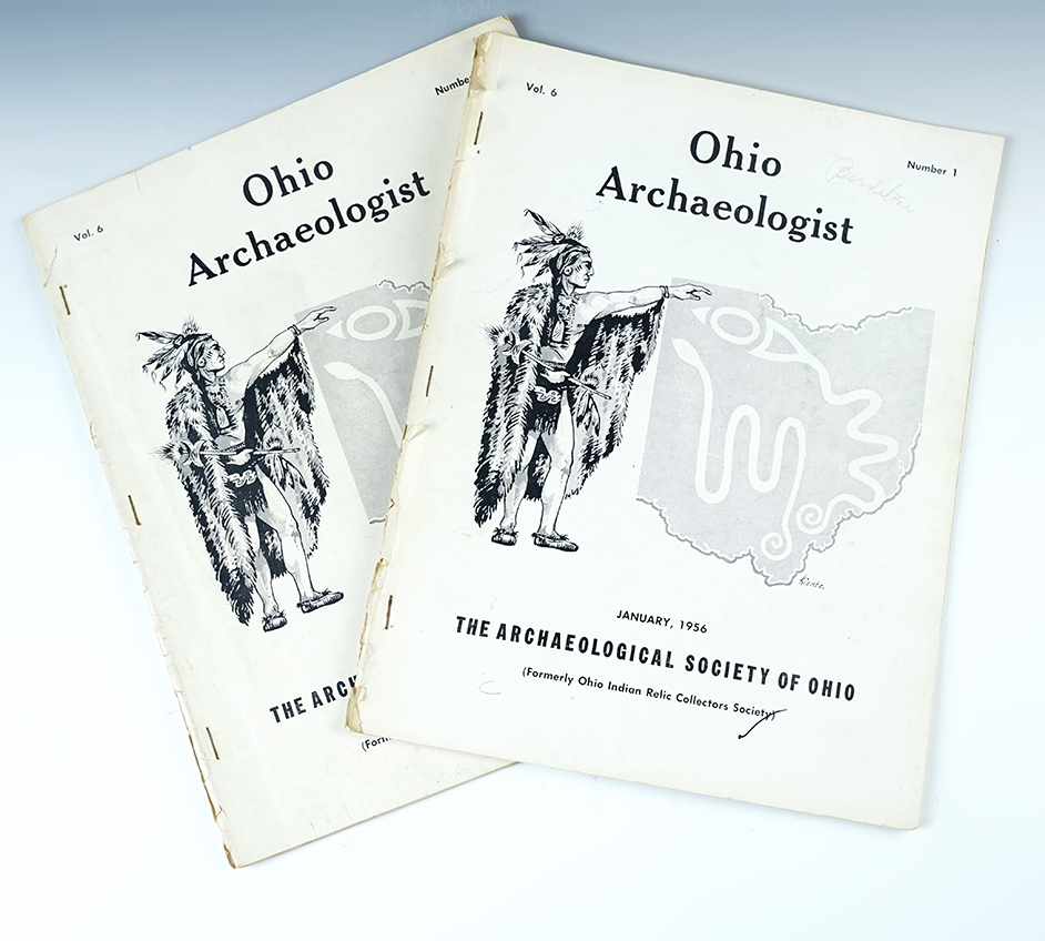 Early editions of  "The Archaeological Society of Ohio" from the 1950's. Interior pages in good condition.