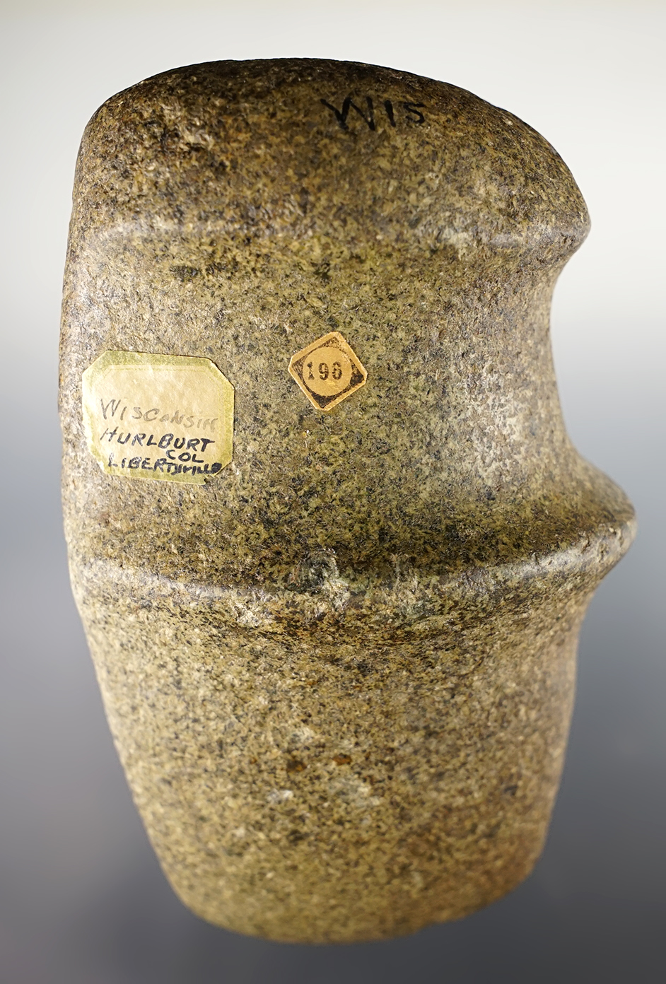 Exceptional 6" x 3 1/2" tall 3/4 Groove Axe found in Wisconsin. Great overall finish. 