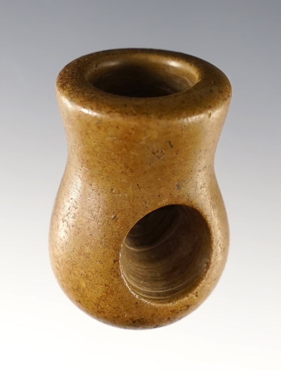 Fine 1 3/8" Vasiform Pipe - Pipestone. Found in Lawrence Co., Ohio. Ex. David Kuhn.