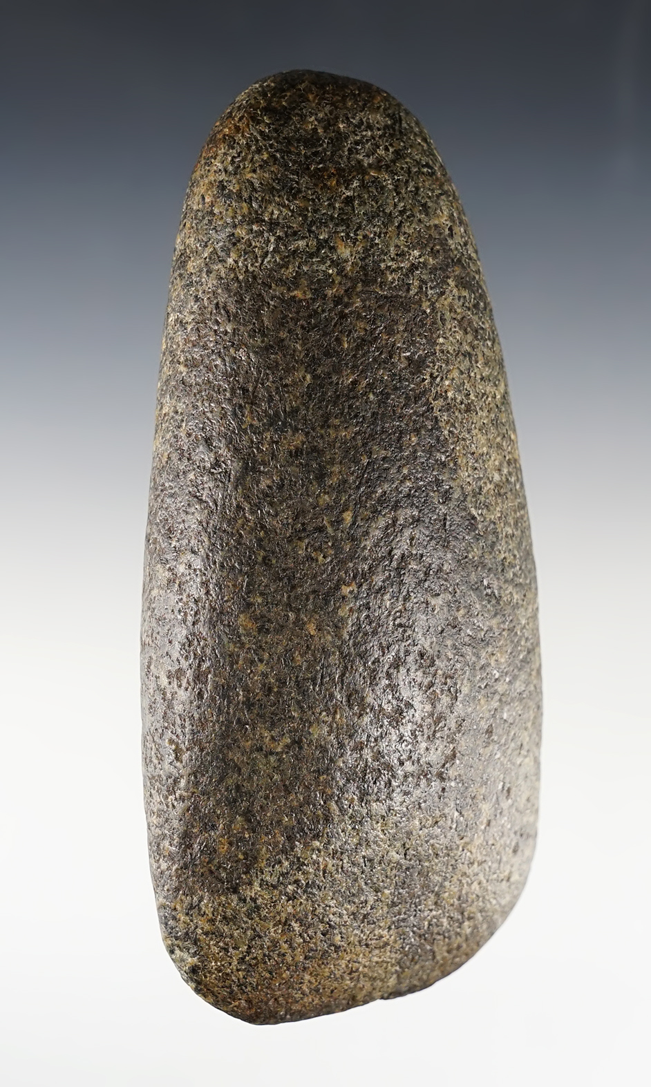 5 1/8" Hardstone Celt that is nicely made. Found in Scioto Co., Ohio. Ex. Garry Mumaw.