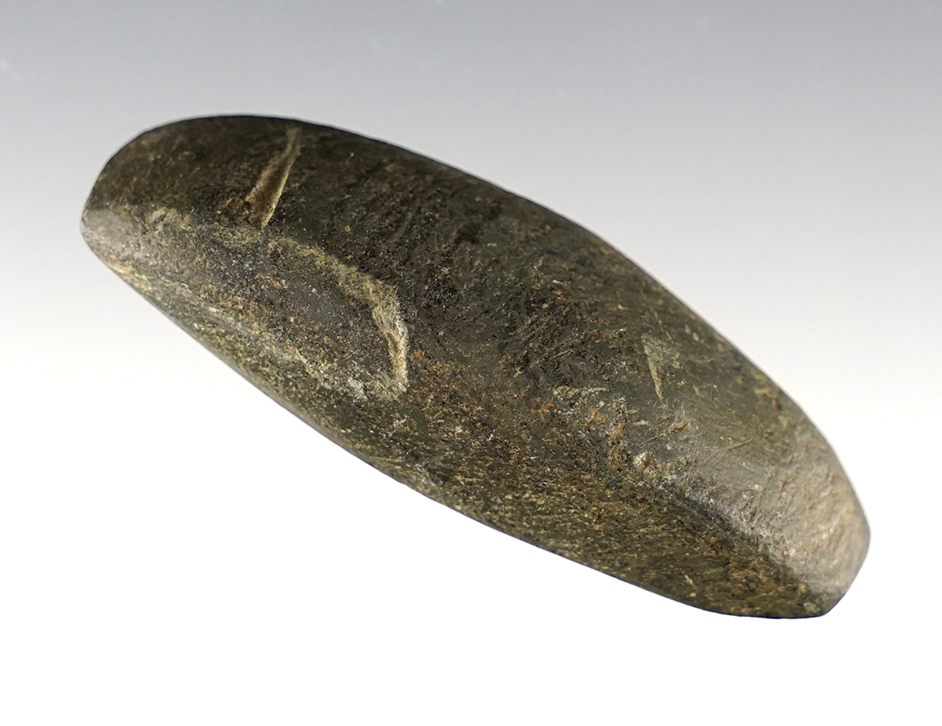 2 5/16" miniature Bar Amulet found in Southern Illinois. Ex. Carl Thorton. Bennett COA.