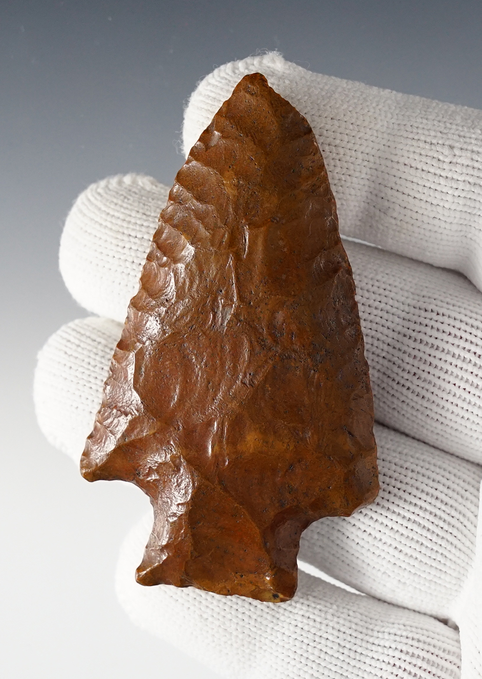 Nicely made and well patinated 2 15/16" Stemmed Knife found in Florida.