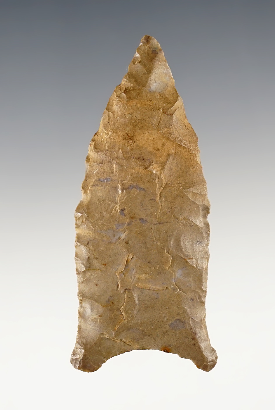 2 3/4" Quad that is nicely made from Ft. Payne Chert. Tennessee area. Dickey COA.