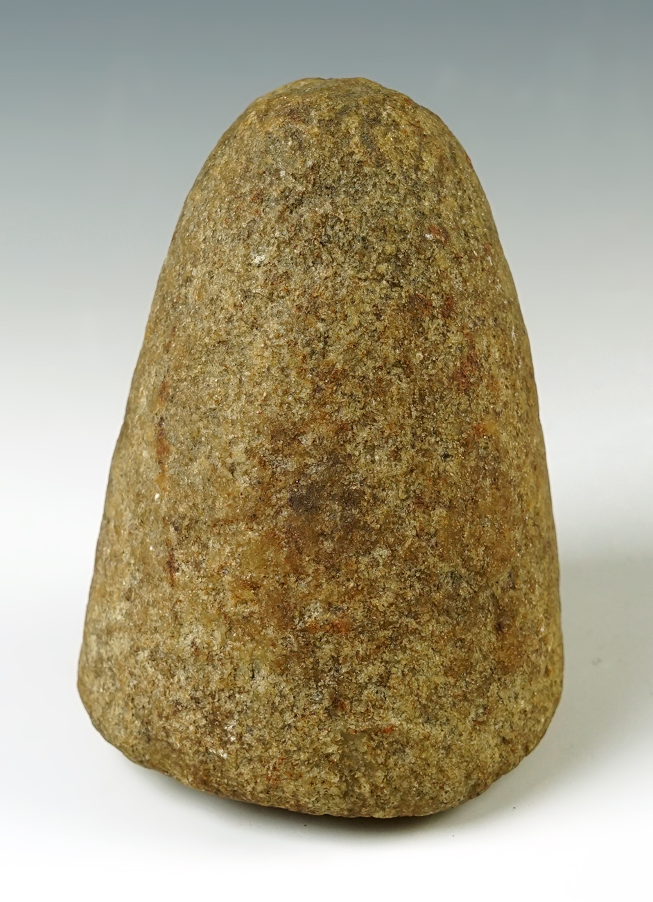 4" heavily patinated Quartz Pestle - Allen Co., Ohio. Ex. Gary Hammon. Bennett COA.