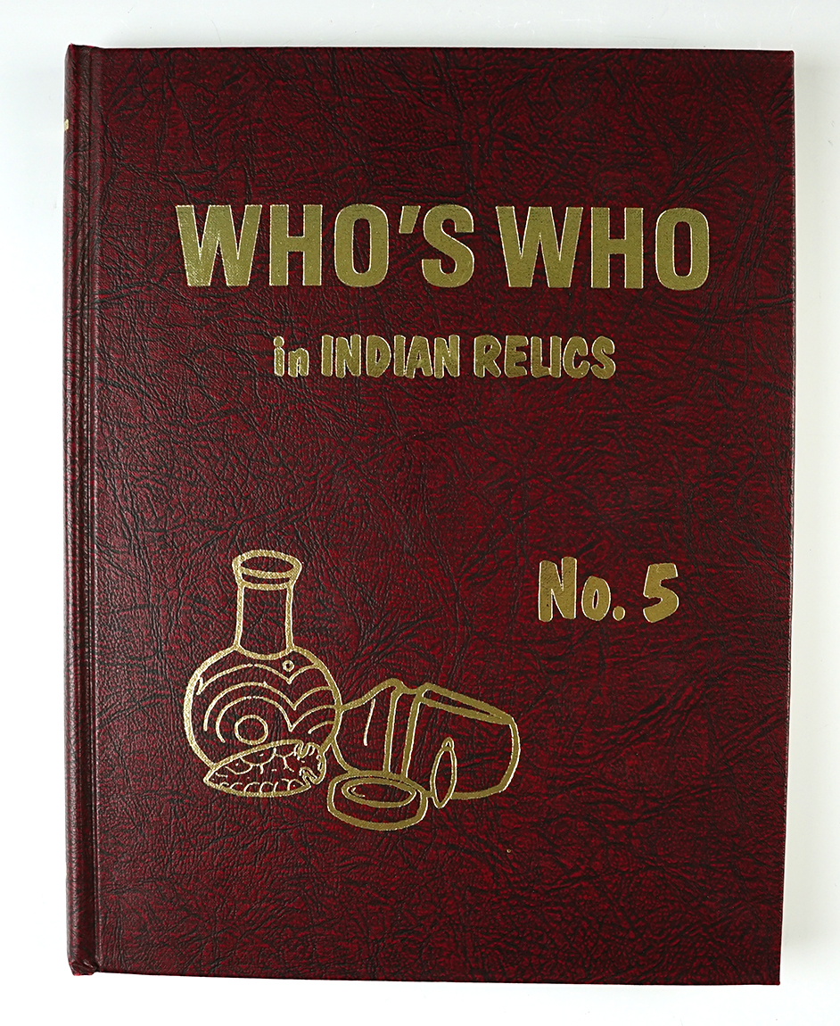 Hardcover Book: "Who's Who in Indian Relics" No. 5, 1st edition. In near mint condition.