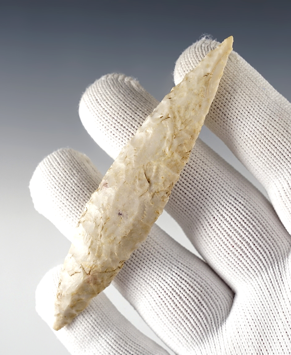 3 3/4" Harahey Knife that is well made. Found in North Texas. Comes with a Bennett COA.