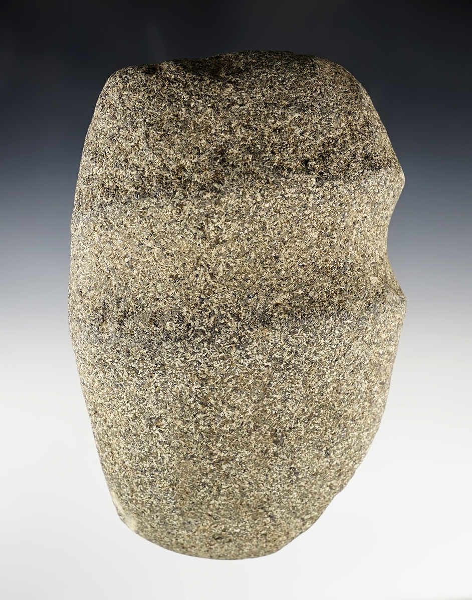 Nice 6 1/8" long 3/4 Groove Axe made from patinated Hardstone. Found in Illinois.