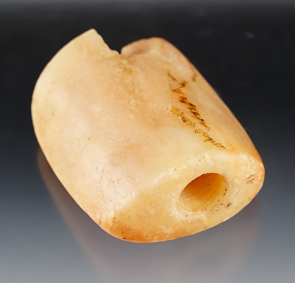 2 1/2" x 2 3/16" Rose Quartz Bannerstone that is finely made. Stoddard Co., Michigan.