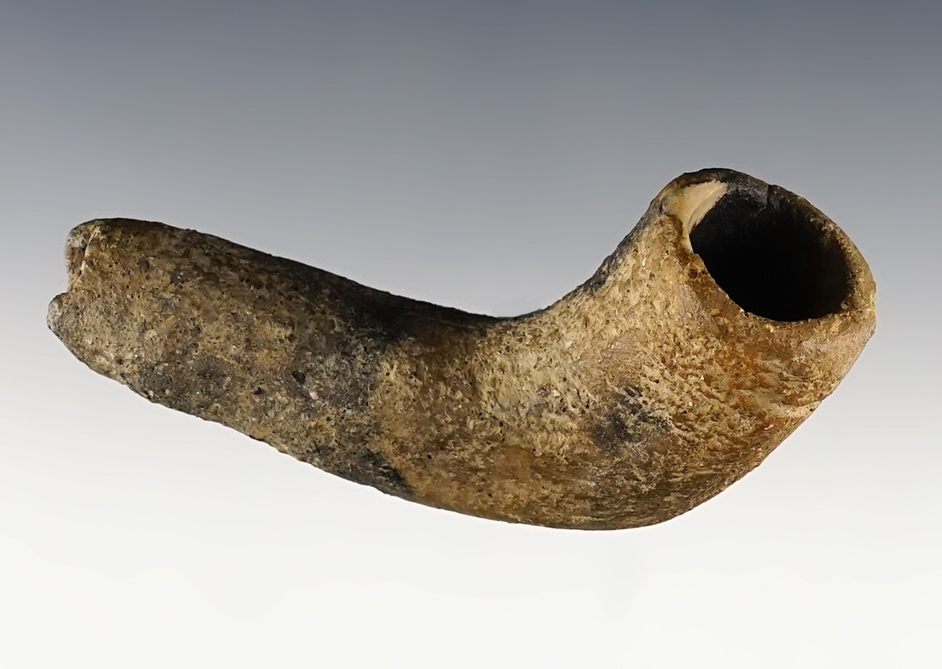 3" Ceramic Pre-Iroquois Pipe recovered in New York.