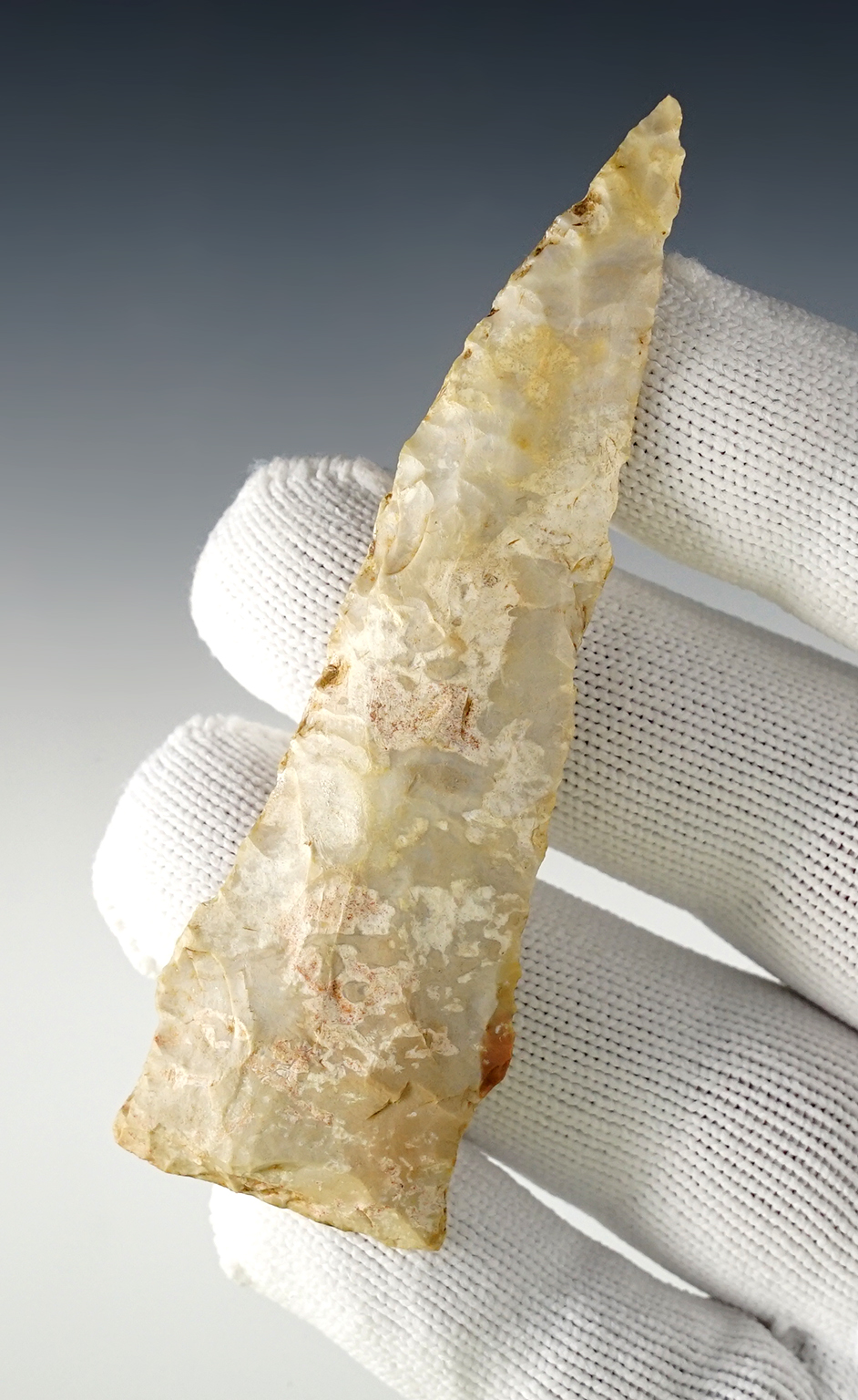 3 1/2" Scottsbluff - Burlington Chert.  Greene Co., Arkansas. Comes with a Jackson COA. 