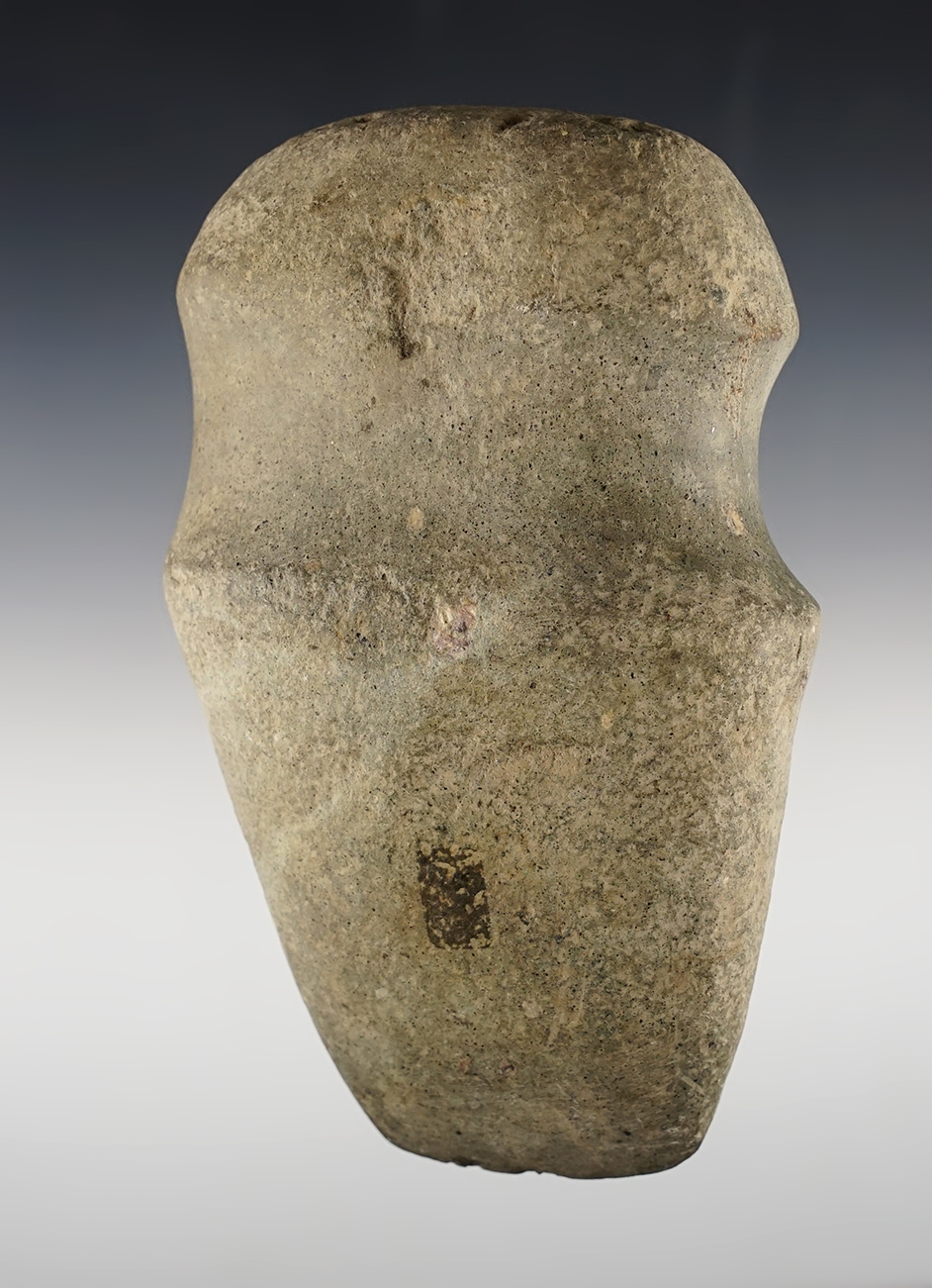 5 1/4" long 3/4 Grooved Axe found in Huron Co., Ohio. Ex. Thomas. 