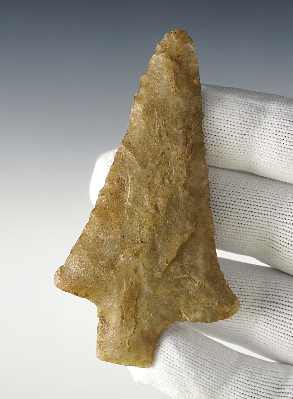 Nicely styled 3 1/2" Abbey made from Tallahatta Quartzite, found in Southern Alabama. 