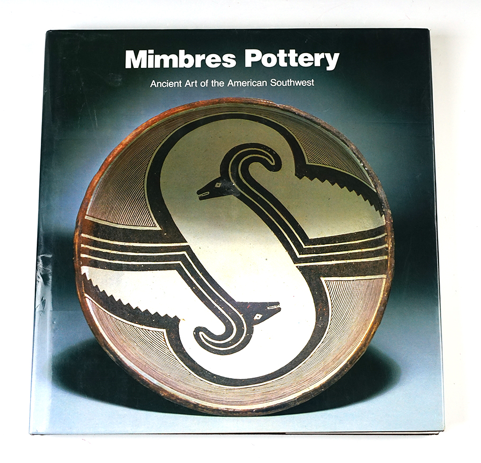 Hardcovered Book with jacket : "Mimbres Pottery- Ancient Art of the American Southwest."