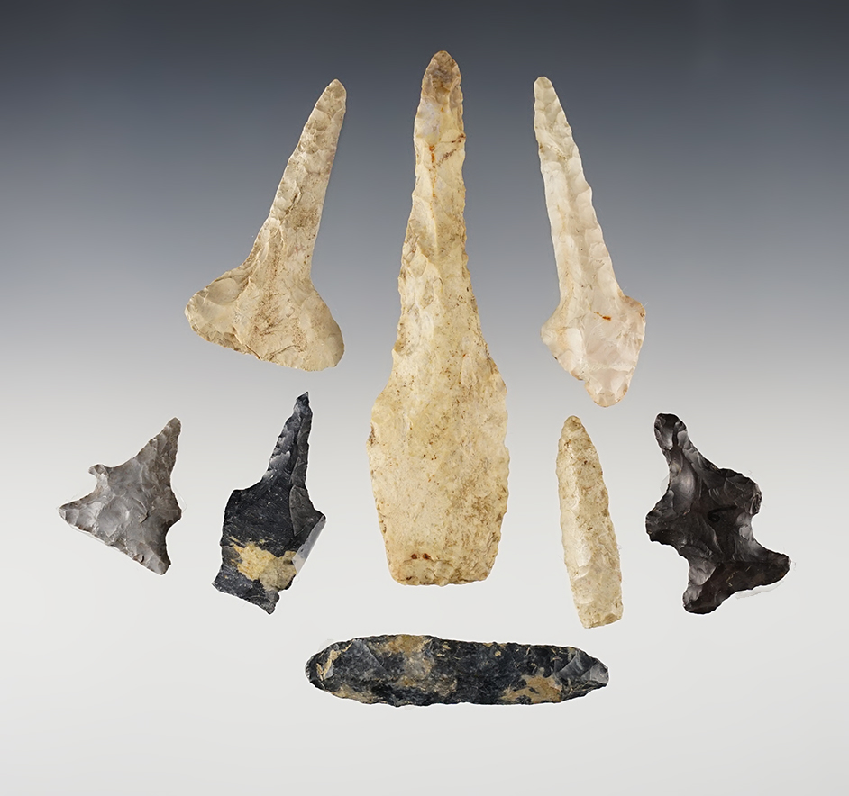 Set of 8 nicely made Midwest Drills. The largest is 3 11/16".