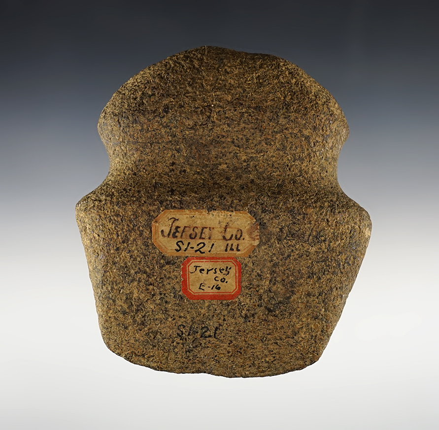 Nicely made 4 1/2" long Full Groove Axe found in Jersey Co., Illinois.