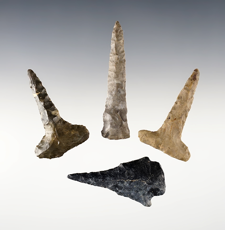 Set of 4 nice Ohio Drills. The largest is 2 11/16".