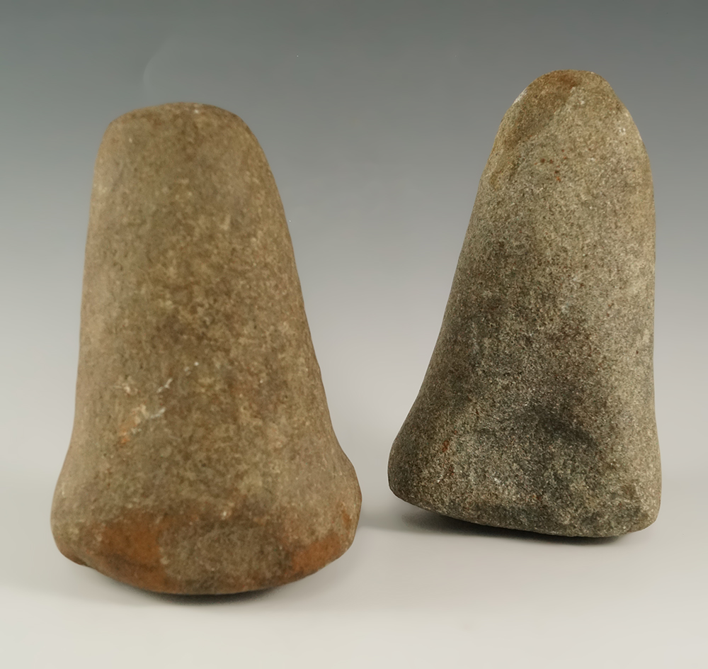 Pair of Conical Pestles, larges is 5 1/2", found in Ohio.