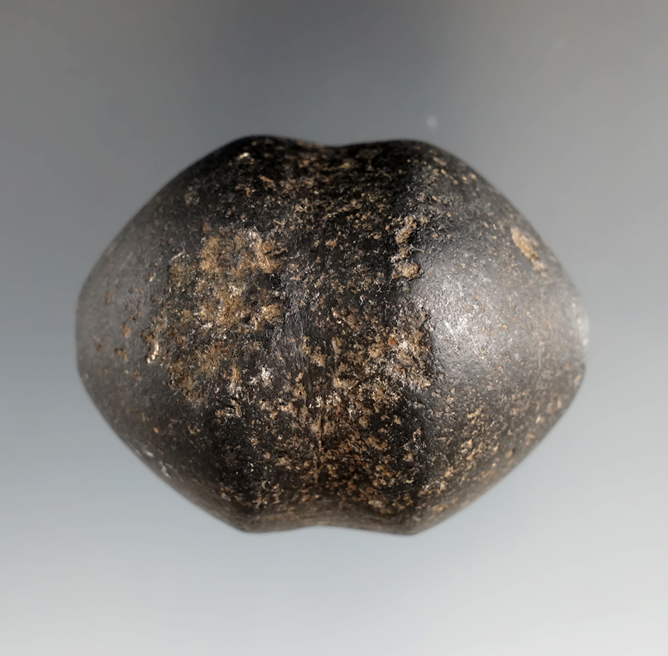 2 5/16" Historic Era Club Head made from Hematite, found in the Plains Area, U.S. Bennett COA.