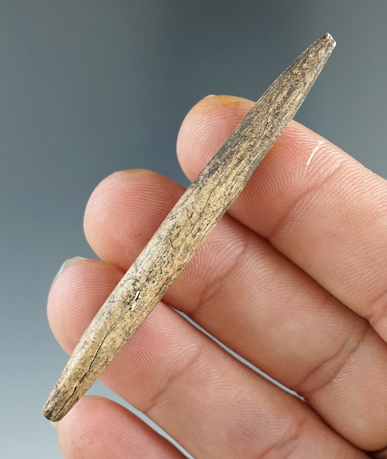 2 5/8" Bone Projectile Point found in Klickitat Co., Washington. Comes with a Bennett COA.